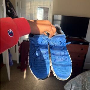 Mens Nike Blue Mesh Sneakers with White Soles